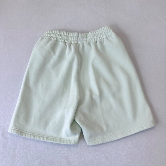 Boxraw Womens Boyfriend Shorts Mint Green Sweat Shorts Casual Size Large - Picture 2 of 15